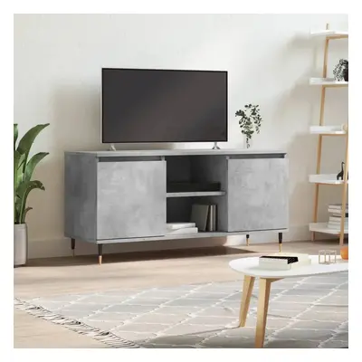 TV skříňka betonově šedá 104 x 35 x 50 cm kompozitní dřevo