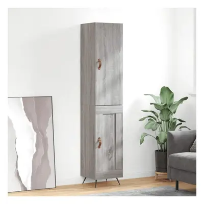 Skříň highboard šedá sonoma 34,5 x 34 x 180 cm kompozitní dřevo