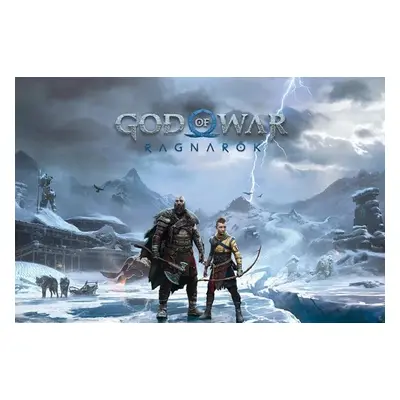 Plakát, Obraz - God of War: Ragnarok - Key Art