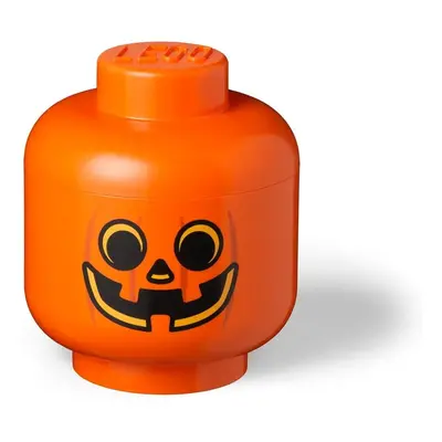 Oranžový úložný box LEGO® Pumpkin Head L