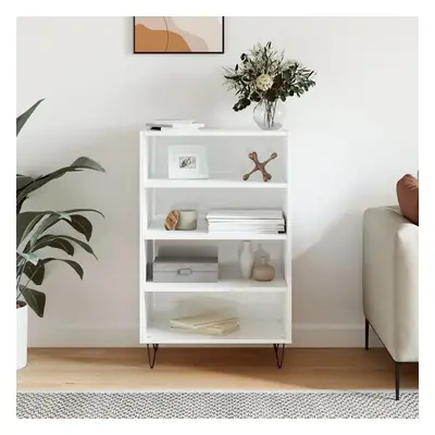 Skříň highboard bílá s vysokým leskem 57 x 35 x 90 cm kompozit