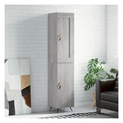 Skříň highboard šedá sonoma 34,5 x 34 x 180 cm kompozitní dřevo