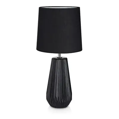 Černá stolní lampa Markslöjd Nicci, ø 19 cm