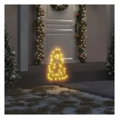 Vánoční světelné dekorace s hroty 3ks Stromek 50 LED diod 30 cm