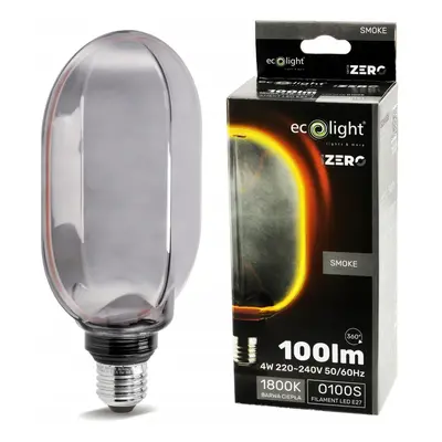 ECO LIGHT Dekorativní LED žárovka E27 4W 100lm O100 - řada ZERO