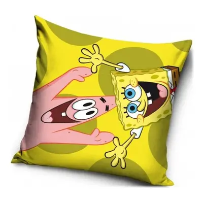 Dekorační polštář SpongeBob a Patrick - 40 x 40 cm