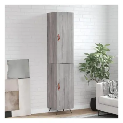 Skříň highboard šedá sonoma 34,5 x 34 x 180 cm kompozitní dřevo