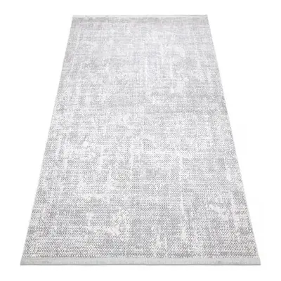 Moderní REBEC střapce 51195A dvě úrovně rouna krémový velikost 280x370 cm | krásné koberce cz