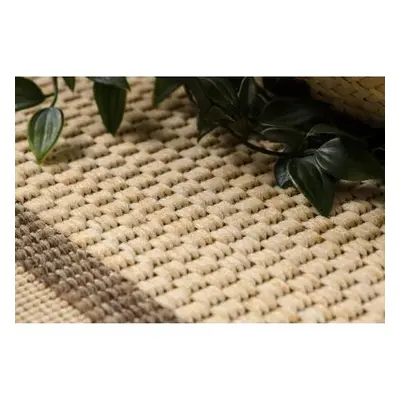 koberec SISAL FLOORLUX 20014 mais / káva velikost 140x200 cm | krásné koberce cz