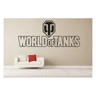 Lepy.cz Samolepka na zeď World of Tanks Velikost (šířka x výška): 60x25cm, Barevná varianta: Svě