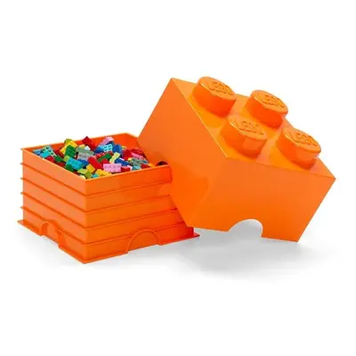 Oranžový úložný box čtverec LEGO®