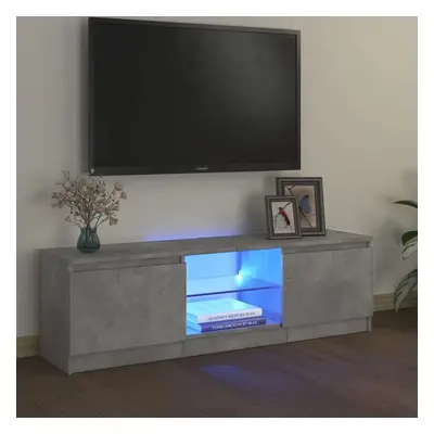 TV skříňka s LED osvětlením betonově šedá 120 x 30 x 35,5 cm