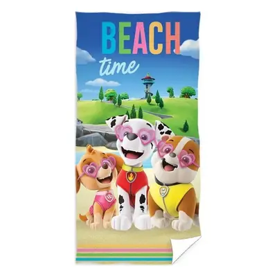 Plážová osuška Tlapková patrola - Paw Patrol - motiv Beach Time - 100% bavlna - 70 x 140 cm