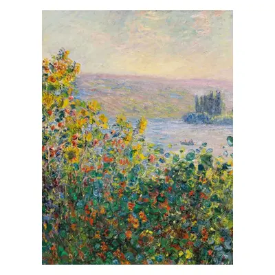 Obrazová reprodukce Flower Beds in Vétheuil (1881), Claude Monet