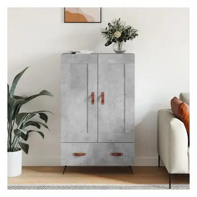 Skříň highboard betonově šedá 69,5x31x115 cm kompozitní dřevo