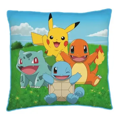 Polštář Pokémon - Kanto Starters - 40 x 40 cm