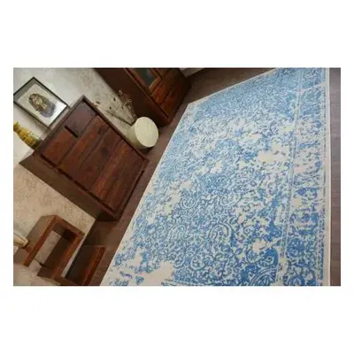 koberec VINTAGE 22208/053 modro šedý klasická rozeta velikost 160x230 cm | krásné koberce cz