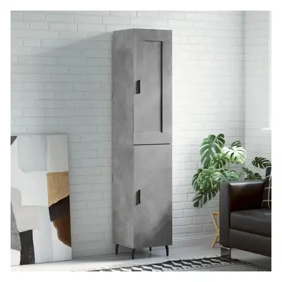 Skříň highboard betonově šedá 34,5x34x180 cm kompozitní dřevo