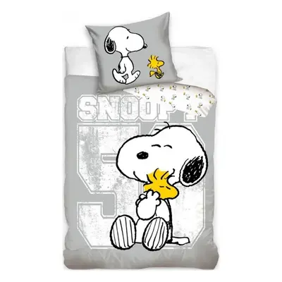 Bavlněné ložní povlečení Snoopy a Woodstock - 100% bavlna - 70 x 90 cm + 140 x 200 cm