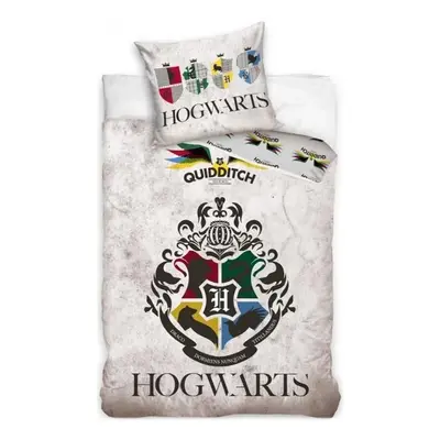 Bavlněné ložní povlečení Harry Potter - motiv Famfrpálové týmy - 100% bavlna - 70 x 90 cm + 140 