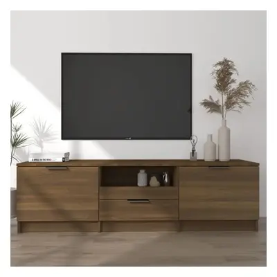 TV skříňka hnědý dub 140 x 35 x 40 cm kompozitní dřevo