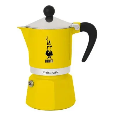 Bialetti Moka kávovar Rainbow na 3 šálky žlutá