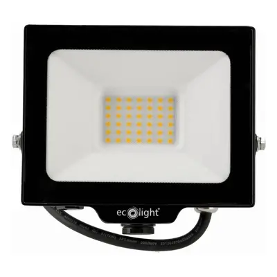 ECOLIGHT LED reflektor 30W 2v1 - neutrální bílá