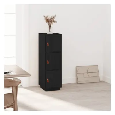 Skříň highboard černá 34x40x108,5 cm masivní borové dřevo