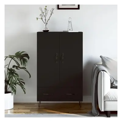 Skříň highboard černá 69,5 x 31 x 115 cm kompozitní dřevo