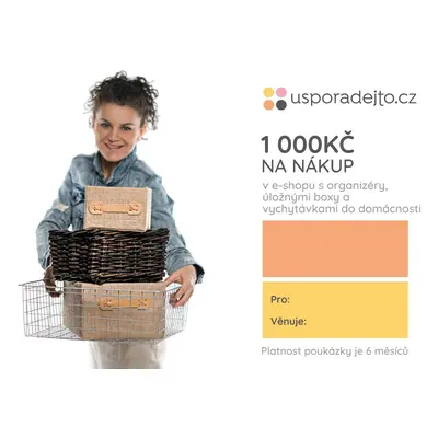 usporadejto.cz Dárkový poukaz / Tip na dárek / Voucher v hodnotě 1000Kč