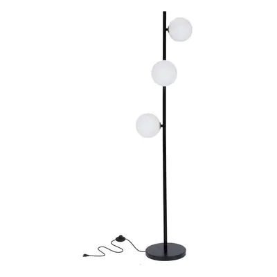 Černá stojací lampa (výška 150 cm) Kama – Candellux Lighting