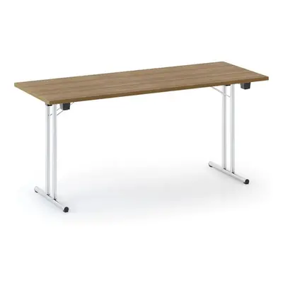 Skládací konferenční stůl FOLDING, 1600 x 800 mm, ořech