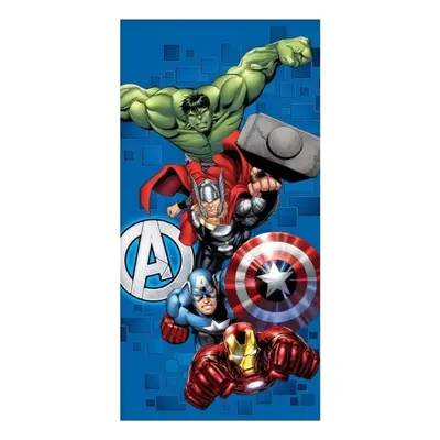 Bavlněná plážová osuška Avengers útočí - 100% bavlna, froté s gramáží 320 gr./m² - 70 x 140 cm