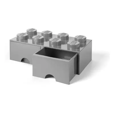 Šedý úložný box se dvěma šuplíky LEGO®