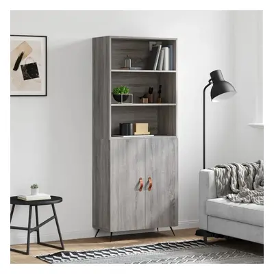 Skříň highboard šedá sonoma 69,5 x 34 x 180 cm kompozitní dřevo