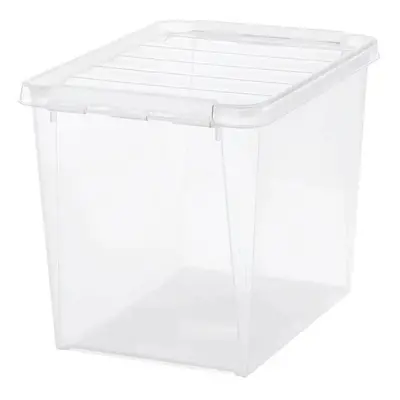 SmartStore Úložný box s bílými klipy Classic, 25 l