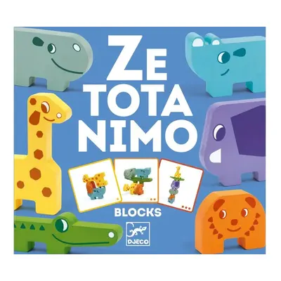 DJECO Zetotanimo puzzlové kostky Zoo