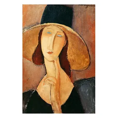 Obrazová reprodukce Portrait of Jeanne Hebuterne in a large hat, Amedeo Modigliani