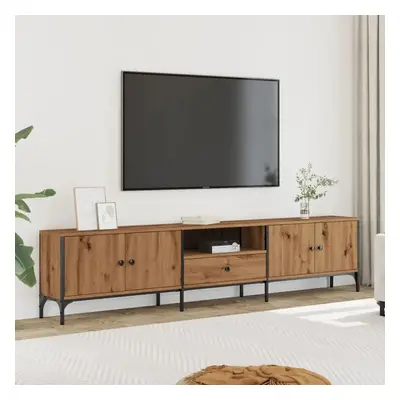 TV skříňka se zásuvkou dub artisan 200x25x44cm kompozitní dřevo