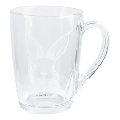 Skleněný hrnek na čaj s králíčkem Rabbit Cartoon - 11*8*11 cm / 300 ml