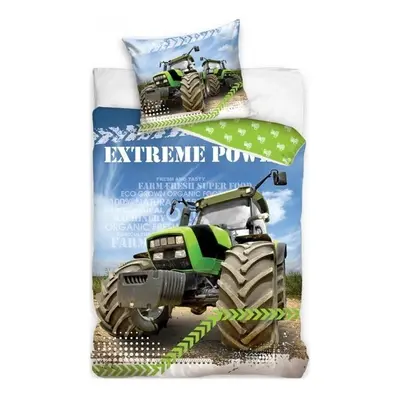 Bavlněné ložní povlečení Traktor - Extreme Power - 100% bavlna Renforcé - 70 x 90 cm + 140 x 200