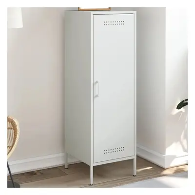 Skříň highboard bílá 36 x 39 x 113 cm ocel