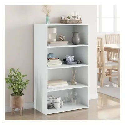 Skříň highboard bílá 70 x 41 x 124 cm kompozitní dřevo