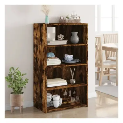 Skříň highboard kouřový dub 70 x 41 x 124 cm kompozitní dřevo