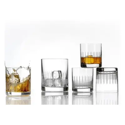 Crystalex Sklenice na whisky 280 ml (4ks) + zásobník na led (1 ks)