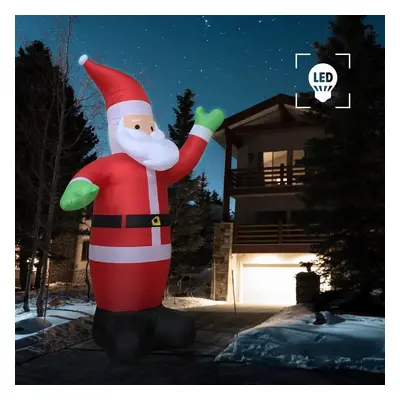 Vánoční nafukovací Santa Claus LED IP20 600 cm XXL