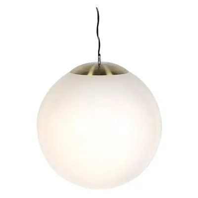 Skandinávská závěsná lampa opálové sklo 50 cm - Ball 50