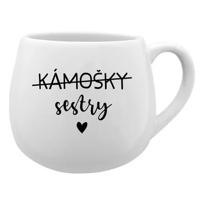 KÁMOŠKY SESTRY - bílý keramický hrníček 300 ml