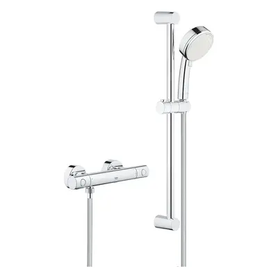 Grohe Grohtherm 800 Cosmopolitan - Sprchový set s termostatem na zeď, 2 proudy, chrom 34768000