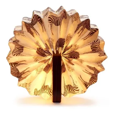 Tmavě hnědá stmívatelná stolní lampa (výška 3,5 cm) Velvet Accordion – Gingko